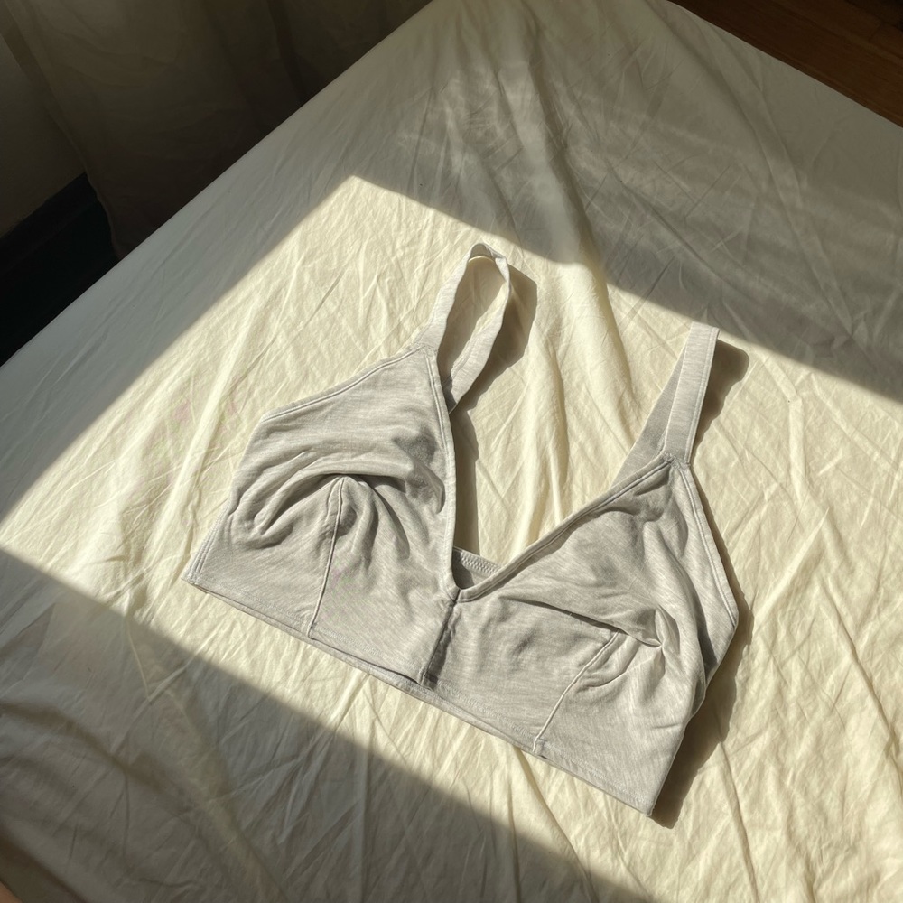 Vintage Soft Triangle Bralette | New:Cotton — Plant Dye Gallnut